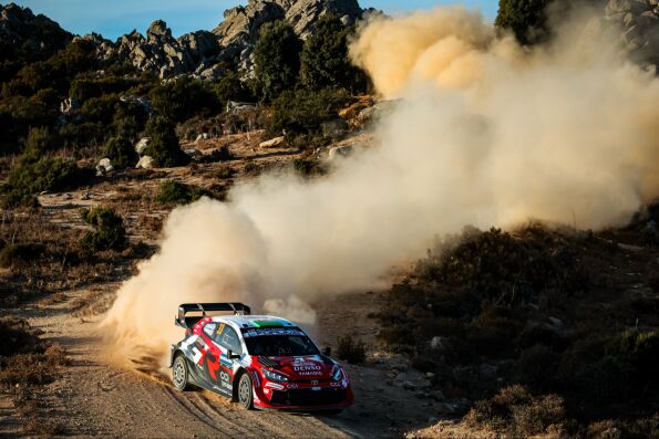 Toyota durante el Rally de Italia-Cerdeña 2026