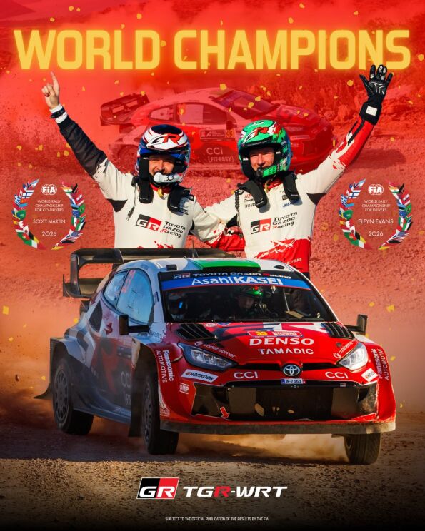 Imagen del desenlace del WRC 2026 en Cerdeña